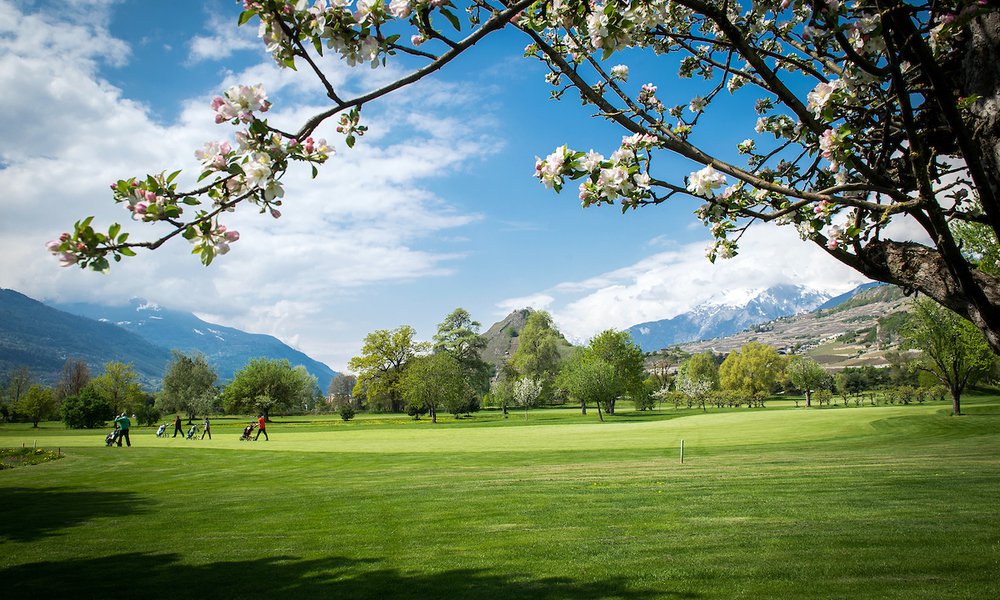 GOLF DE SION AU PRINTEMPS (PHOTO-GENIC.CH/ OLIVIER MAIRE)